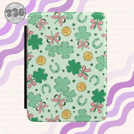 Shamrock Bows Textured Kindle Case