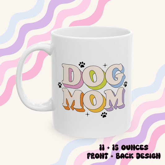 Dog Mom Colorful Ceramic Mug
