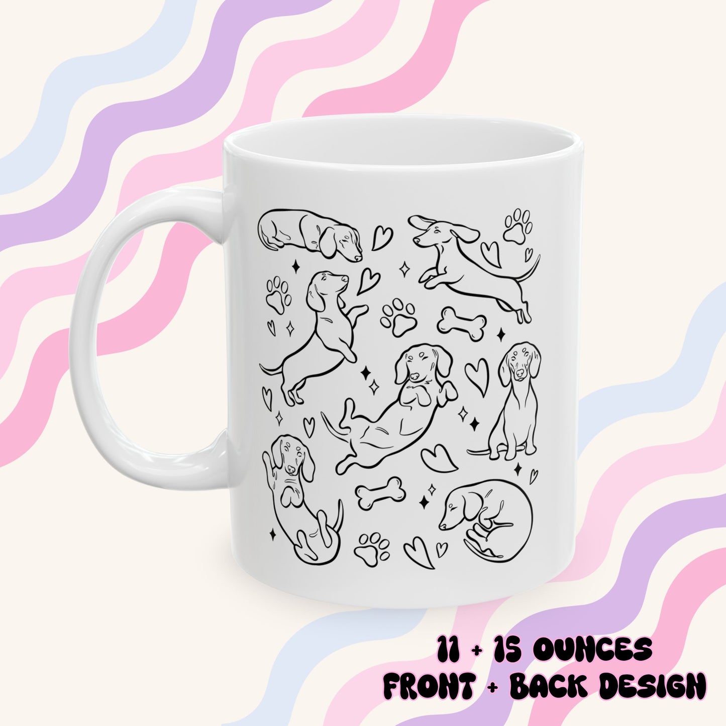 Doodle Doxies Ceramic Mug