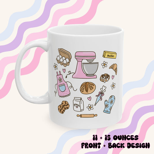 Baking Doodles Ceramic Mug