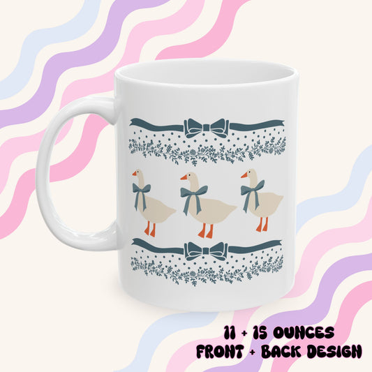 Vintage Geese Ceramic Mug