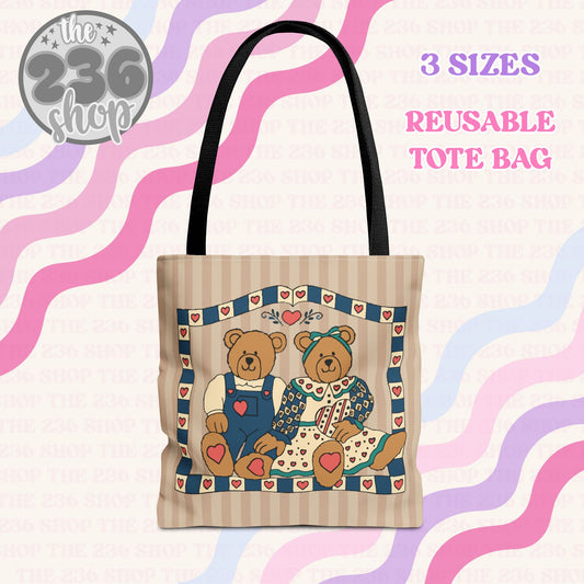 Vintage Bears Tote Bag