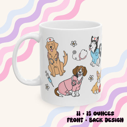 Dog Nurse (full wrap) Ceramic Mug