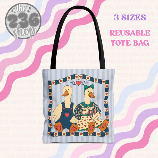 Vintage Geese Tote Bag