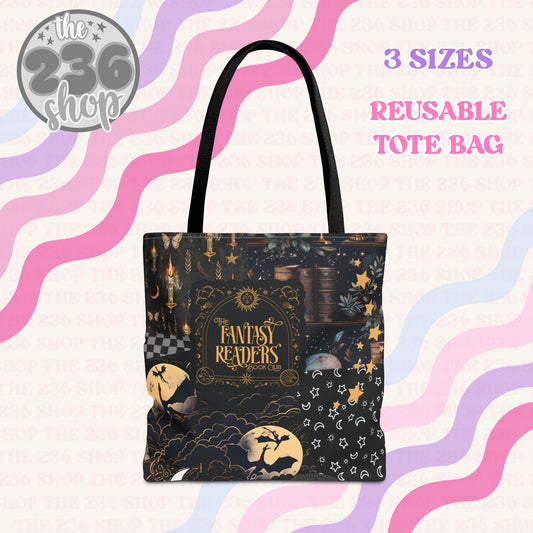 Fantasy Reader Reusable Tote Bag