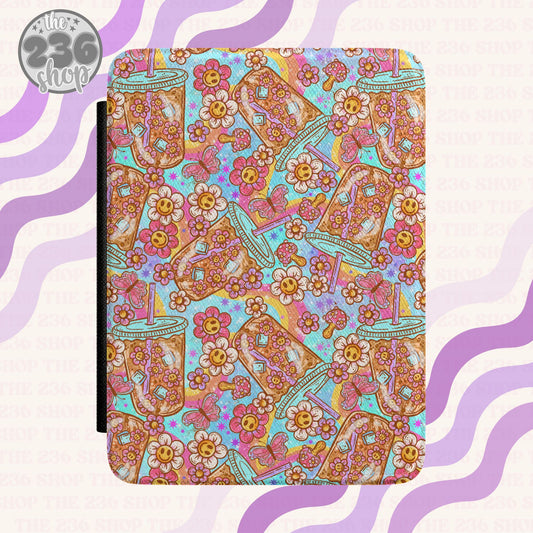Groovy Coffee Textured Kindle Case