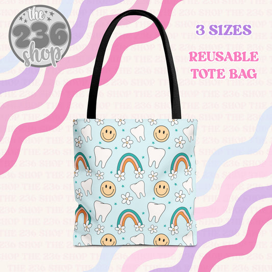 Rainbow Dental Reusable Tote Bag