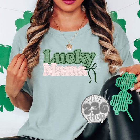 Lucky Mama Bow Tshirt