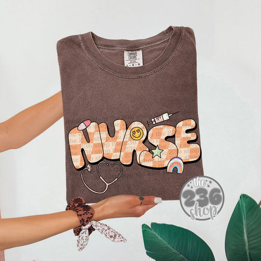 Retro Nurse Tshirt | Comfort Colors | Nurse | Healthcare | Medical  | Hospital