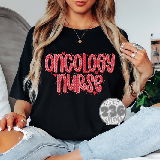 Hearts Oncology Nurse Tshirt