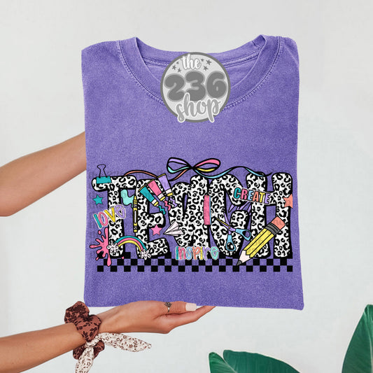 Leopard Teach Tshirt