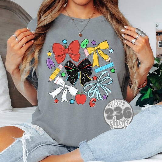 School Bows Tshirt