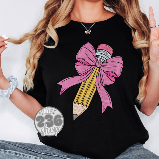 Pencil Bow Tshirt