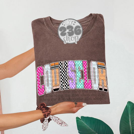 Counselor Pencil Tshirt