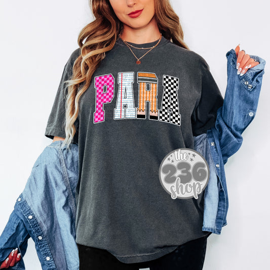 Paraprofessional Checkered Tshirt