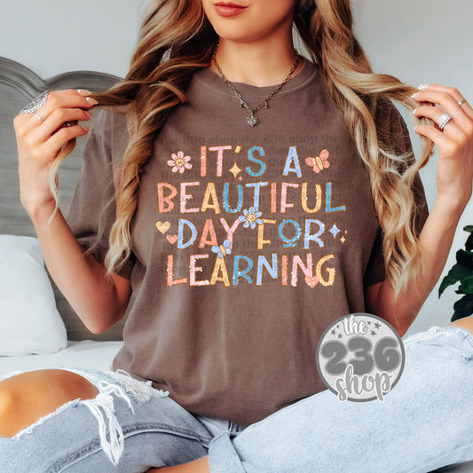 Beautiful Day For Learning Tshirt