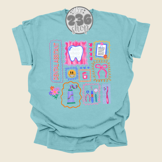 Dental Assitant Frames Tshirt