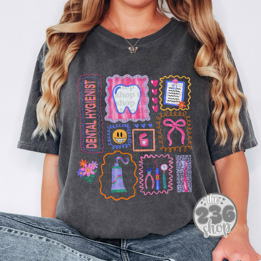 Dental Hygienist Frames Tshirt