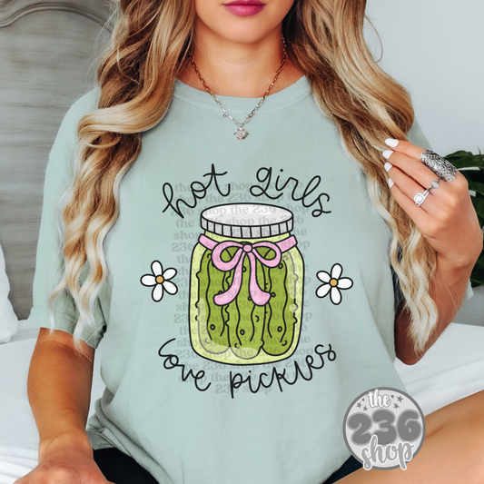 Hot Girls Love Pickles Tshirt