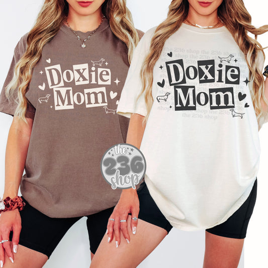 Doxie Mom Clippings Tshirt