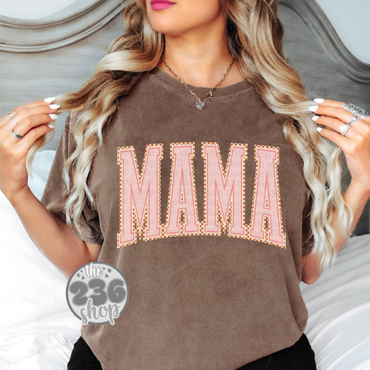 Pink Mama Varsity Tshirt