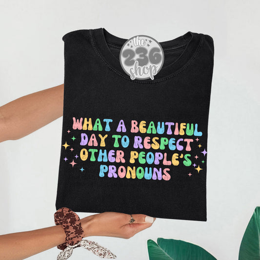 Respect People's Pronouns Tshirt