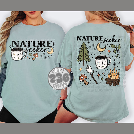 Nature Seeker Front and Back Tshirt