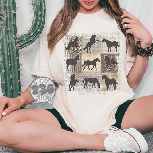 Horses Collage Tshirt