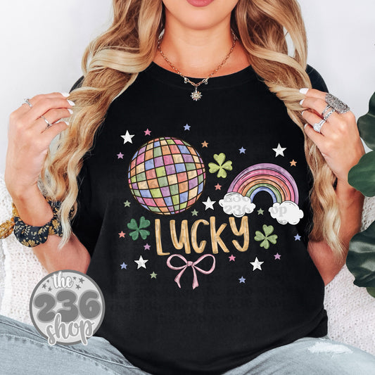 Lucky Disco Rainbow Tshirt