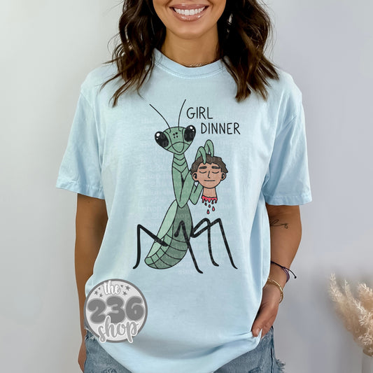 Funny Girl Dinner Tshirt