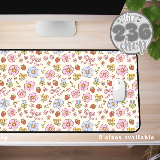 Spring Blooms Desk Mat