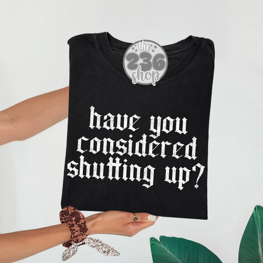 Shutting Up Tshirt