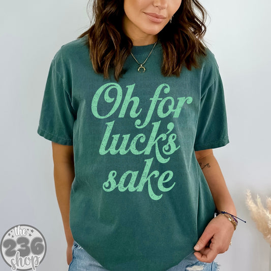 Oh For Luck's Sake (mint) Tshirt
