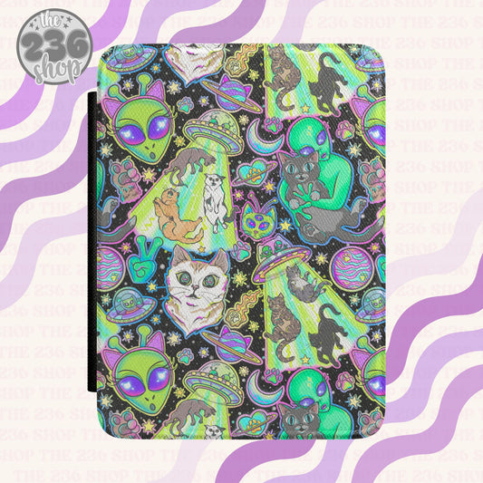 UFO Kitties Textured Kindle Case