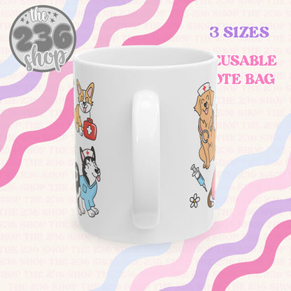 Dog Nurse (full wrap) Ceramic Mug