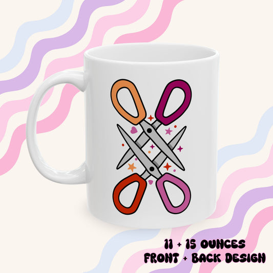 Scissoring Ceramic Mug