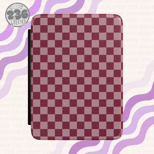 Heartbreak Checkered Textured Kindle Case