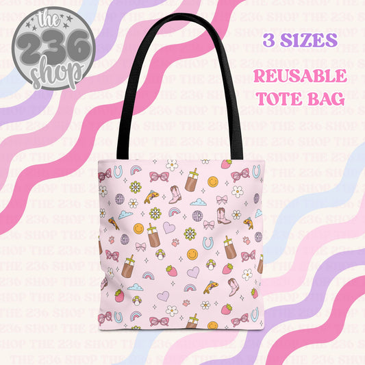 Girly Doodles Tote Bag
