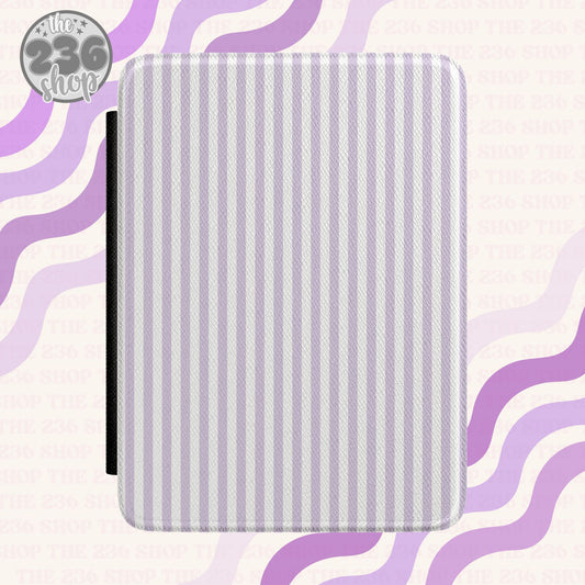 Lavender Stripes Textured Kindle Case