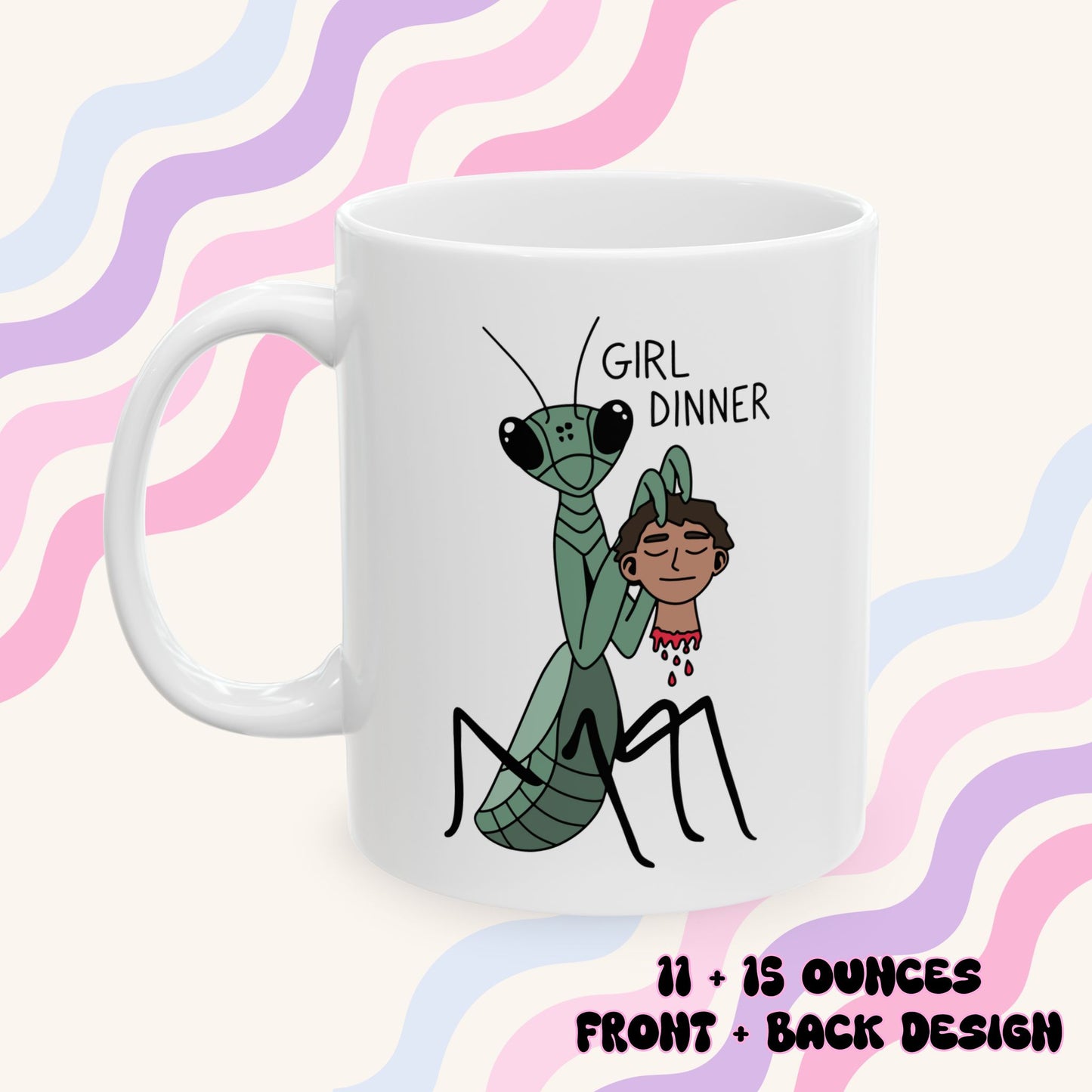 Funny Girl Dinner Ceramic Mug