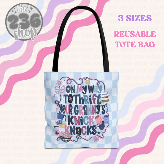 Thrifting Your Granny's Knick Knacks Tote Bag