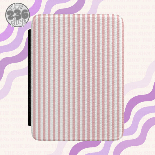 Pink Stripes Textured Kindle Case