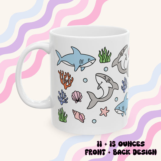 Sharks (Full Wrap) Ceramic Mug