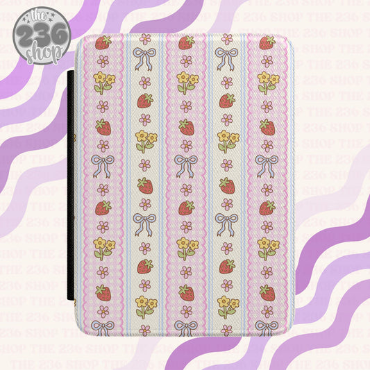 Strawberry Spring Textured Kindle Case