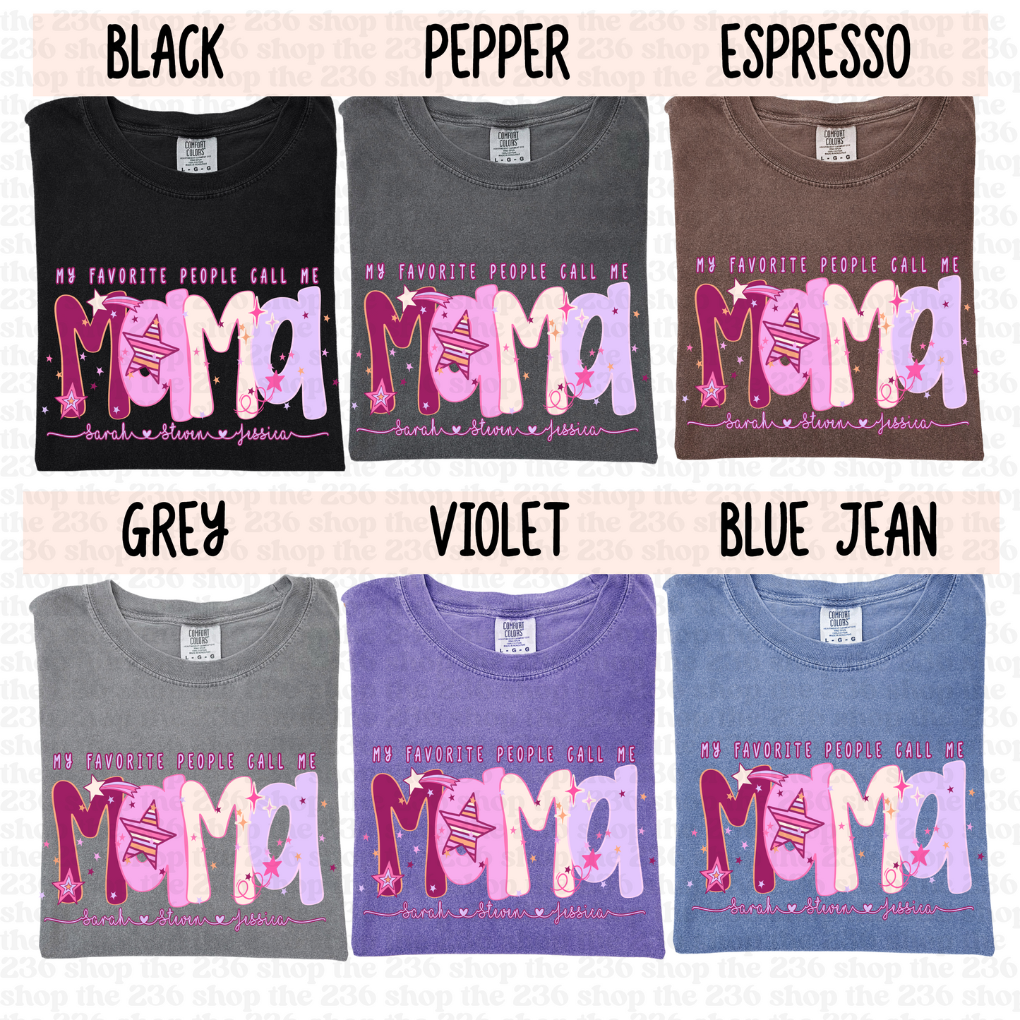 Starry Mama Tshirt (personalized)